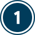An icon of number 1.