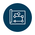 Icon of a flowchart.
